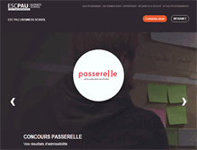 Tablet Screenshot of esc-pau.fr